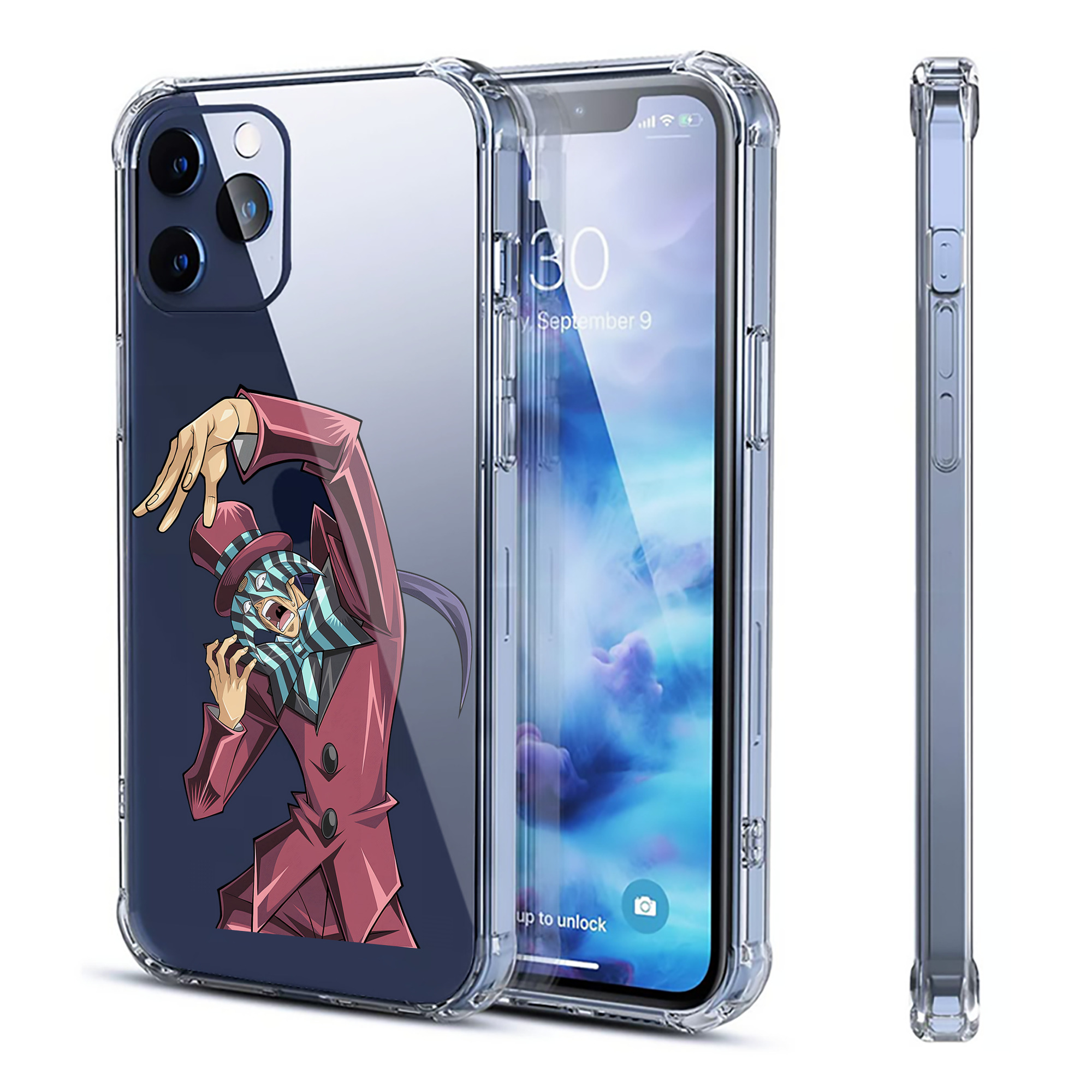 （画像用） 遊☆戯☆王 Yu-Gi-Oh! 【iPhone 12シリーズ対応】透明スマホケース（クリアソフトケース）